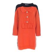 Knitted Dress Vivetta , Orange , Dames