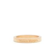 Gele Logo-gegraveerde Bandring Maison Margiela , Yellow , Heren