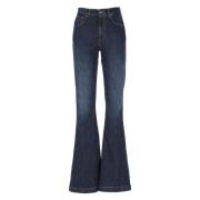 Stijlvolle Blauwe Bootcut Jeans Dondup , Blue , Dames