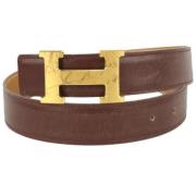 Tweedehands riem Hermès Vintage , Brown , Heren