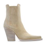 Dallas enkellaarzen met hak Paris Texas , Beige , Dames