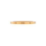 Zilveren ring met logo Maison Margiela , Yellow , Dames