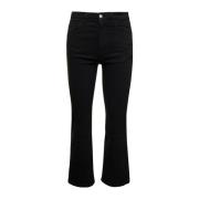 Flared Jeans Icon Denim , Black , Dames