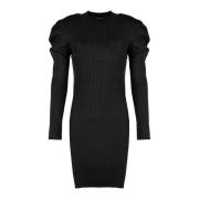 Gestreepte Gebreide Jurk Silvian Heach , Black , Dames