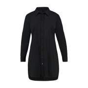 Lange Mouw Reis Blouse Plus Basics , Black , Dames