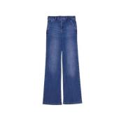 Flared denim jeans met medium taille Liu Jo , Blue , Dames