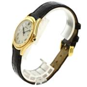 Pre-owned White Gold watches Cartier Vintage , Black , Dames