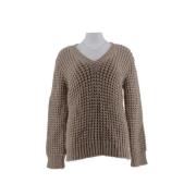 Pre-owned Wool tops Louis Vuitton Vintage , Beige , Dames