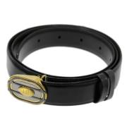 Pre-owned Leather belts Dunhill Pre-owned , Black , Dames