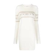 Daggebreide jurk Chiara Ferragni Collection , White , Dames