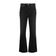 Zwarte straight-leg denim jeans Agolde , Black , Dames
