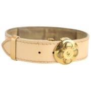 Tweedehands riem Louis Vuitton Vintage , Beige , Dames