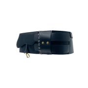 Pre-owned Leather belts Chanel Vintage , Black , Dames