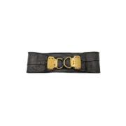 Pre-owned Leather belts Miu Miu Pre-owned , Black , Dames
