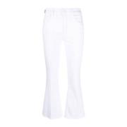 Witte Wijduitlopende Crop Jeans Jacob Cohën , White , Dames
