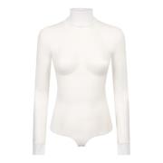 Elegante Semi-Transparante Body Burberry , White , Dames