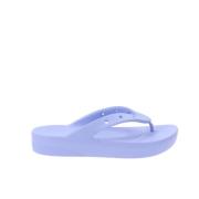 Flat Sandals Crocs , Purple , Dames