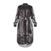 ‘D-Anish-A’ jurk met kraag Diesel , Gray , Dames