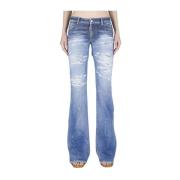 Mid Waist Flare Jeans - Azul, 36 Dsquared2 , Blue , Dames