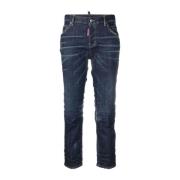 Comfortabele cropped jeans Dsquared2 , Blue , Dames