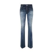 Marine Flare Jeans Dsquared2 , Blue , Dames