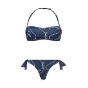 Stijlvolle Bikini voor Strand- en Zwemavonturen Emporio Armani , Blue ...