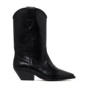 Zwarte kalfsleren laarzen Isabel Marant , Black , Dames