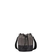 Iconische Mini Bucket met Luxueus Jacquard Monogram Marc Jacobs , Beig...