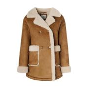 Single-Breasted Coats Pepe Jeans , Brown , Dames