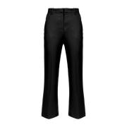 Poly Crepe Broek Pinko , Black , Dames