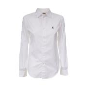 Witte Oxford Katoenen Overhemd met Geborduurd Pony Polo Ralph Lauren ,...
