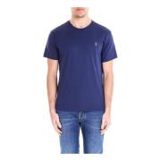 Zacht Katoenen T-Shirt Polo Ralph Lauren , Blue , Heren