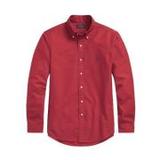 Slim Fit Oxford Overhemd in Sunrise Red Polo Ralph Lauren , Red , Here...