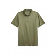 Slim Fit Pima Katoenen Polo Polo Ralph Lauren , Green , Heren