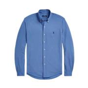 Klassieke Katoenen Piqué Overhemd Polo Ralph Lauren , Blue , Heren