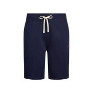 Navy Blauwe Jogging Shorts Polo Ralph Lauren , Blue , Heren