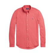 Klassieke Katoenen Polo Shirt Polo Ralph Lauren , Red , Heren