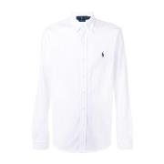 Witte Mesh Polo Shirt Polo Ralph Lauren , White , Heren