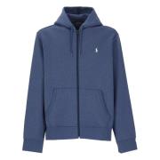 Lichtblauwe Katoenmix Rits Sweater Ralph Lauren , Blue , Heren