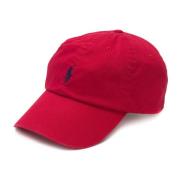 Stijlvolle Rode Visor Cap voor Heren Ralph Lauren , Red , Heren