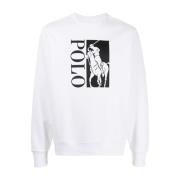 Big Pony Logo Sweatshirt Ralph Lauren , White , Heren