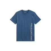 Hoogwaardig katoenen T-shirt voor heren Ralph Lauren , Blue , Heren