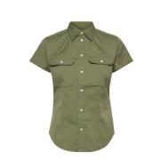 Stijlvolle Damesoverhemden Collectie Ralph Lauren , Green , Dames