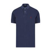 Blauw Katoenen Poloshirt Ralph Lauren , Blue , Heren