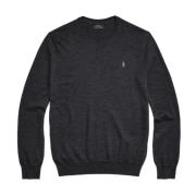 Merinowollen Crewneck Pullover Ralph Lauren , Gray , Heren