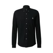Katoenen Overhemd - Klassieke Stijl Ralph Lauren , Black , Heren
