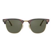 Clic Polarized Clubmaster Sunglasses Ray-Ban , Brown , Heren