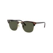 Rb3016F Clubmaster Zonnebril Ray-Ban , Brown , Unisex