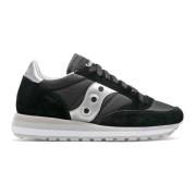 Stijlvolle zwarte veterschoenen Saucony , Black , Dames