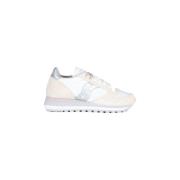 Jazz Triple Leren en Stoffen Sneakers Saucony , White , Dames